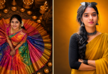 Traditional Indian Saree Look with Moden Style