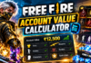 Free Fire Account Value Calculator